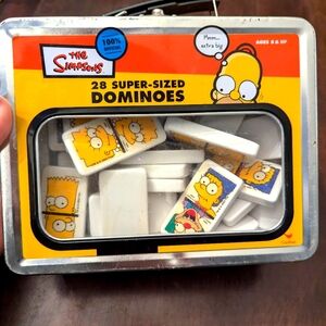 The Simpsons Super-Sized Dominoes Set - Retro Collectible